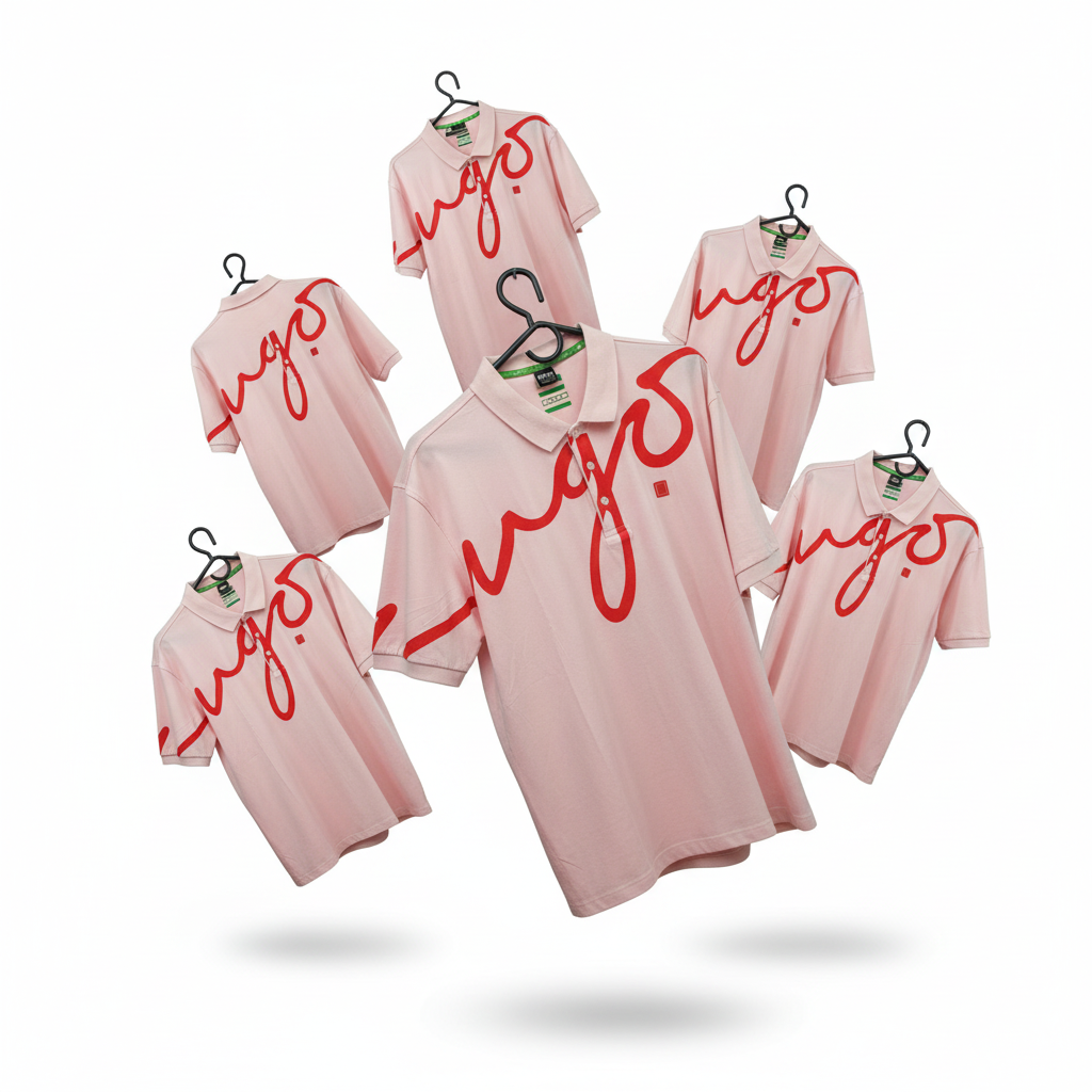 Camiseta Importada Hugo Boss Rosado